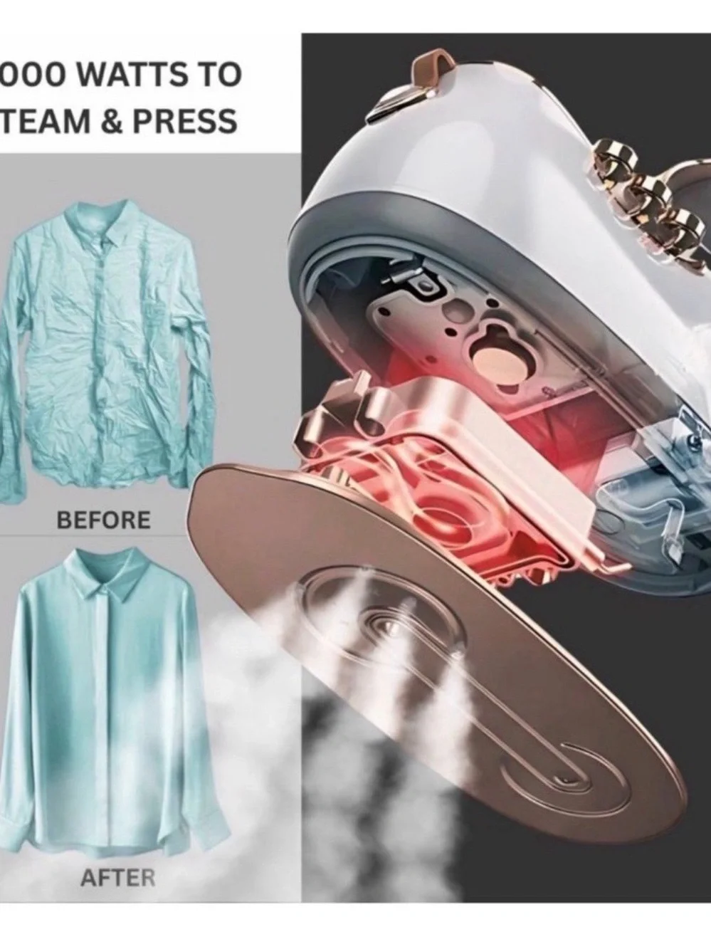 Salas IS-900 Retro Edition Duopress Steamer and Iron Pearl